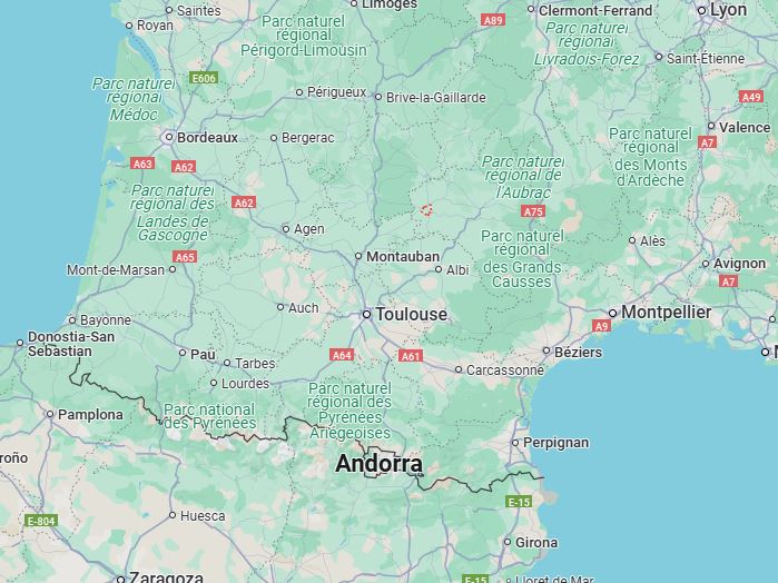 El pueblo está al norte de Todau